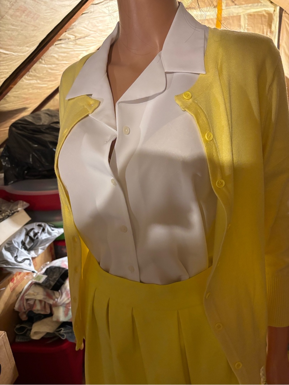 Women’s Sunny Yellow Cardigan Size M